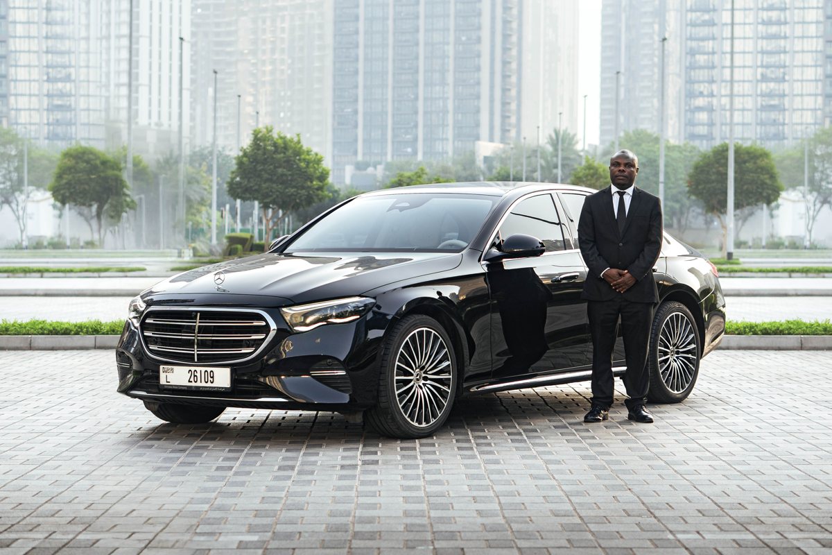 Mercedes E-Class with chauffeur